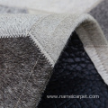 Luxury Grey home hotel cow hide patchwork rugs